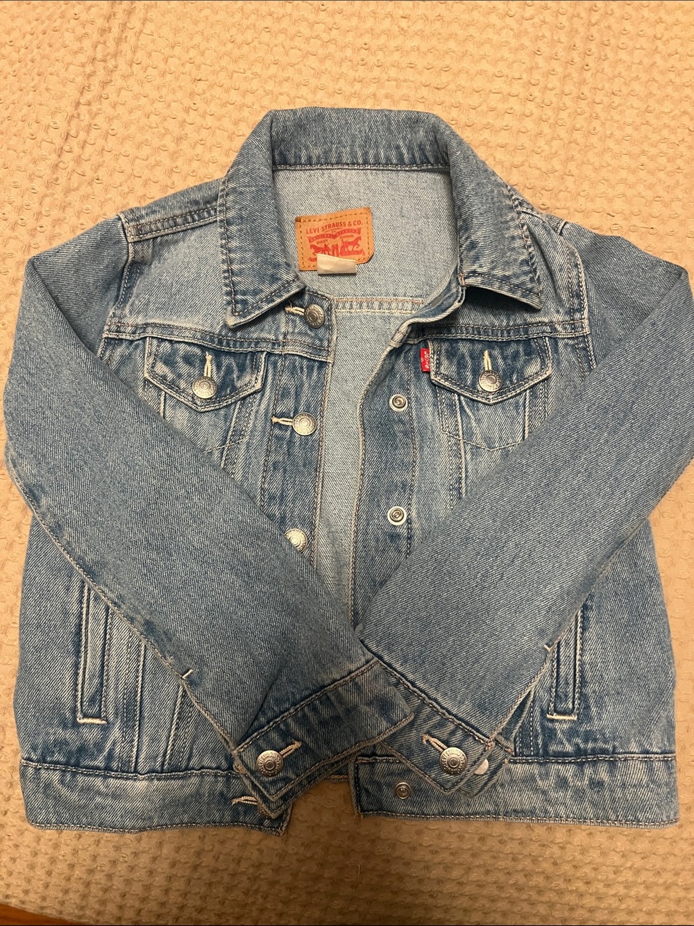 Levi's Kids Medium Wash Blue Denim Trucker Jacket